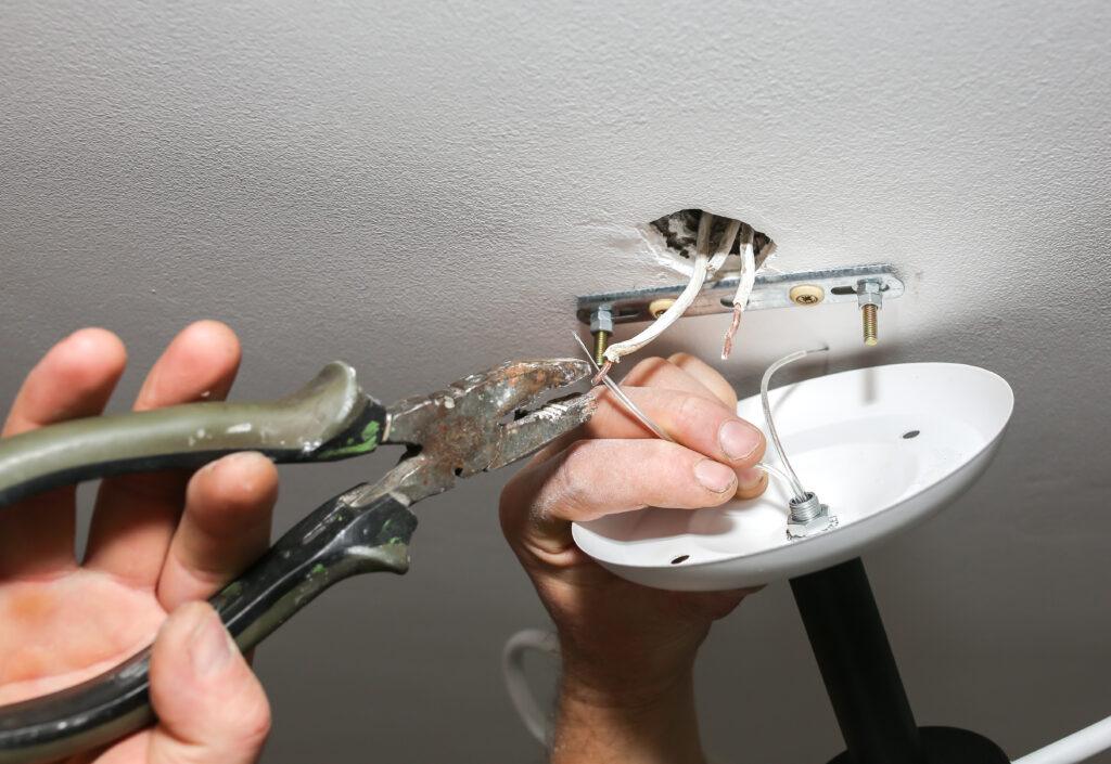 ceiling lighting installation chapman bros.