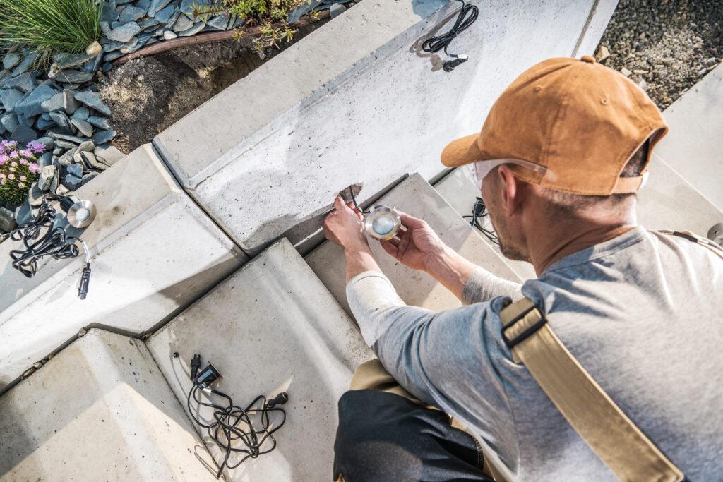 led lighting install outdoors union county