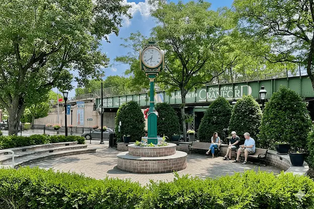 Downtown Cranford Clock & Railroad