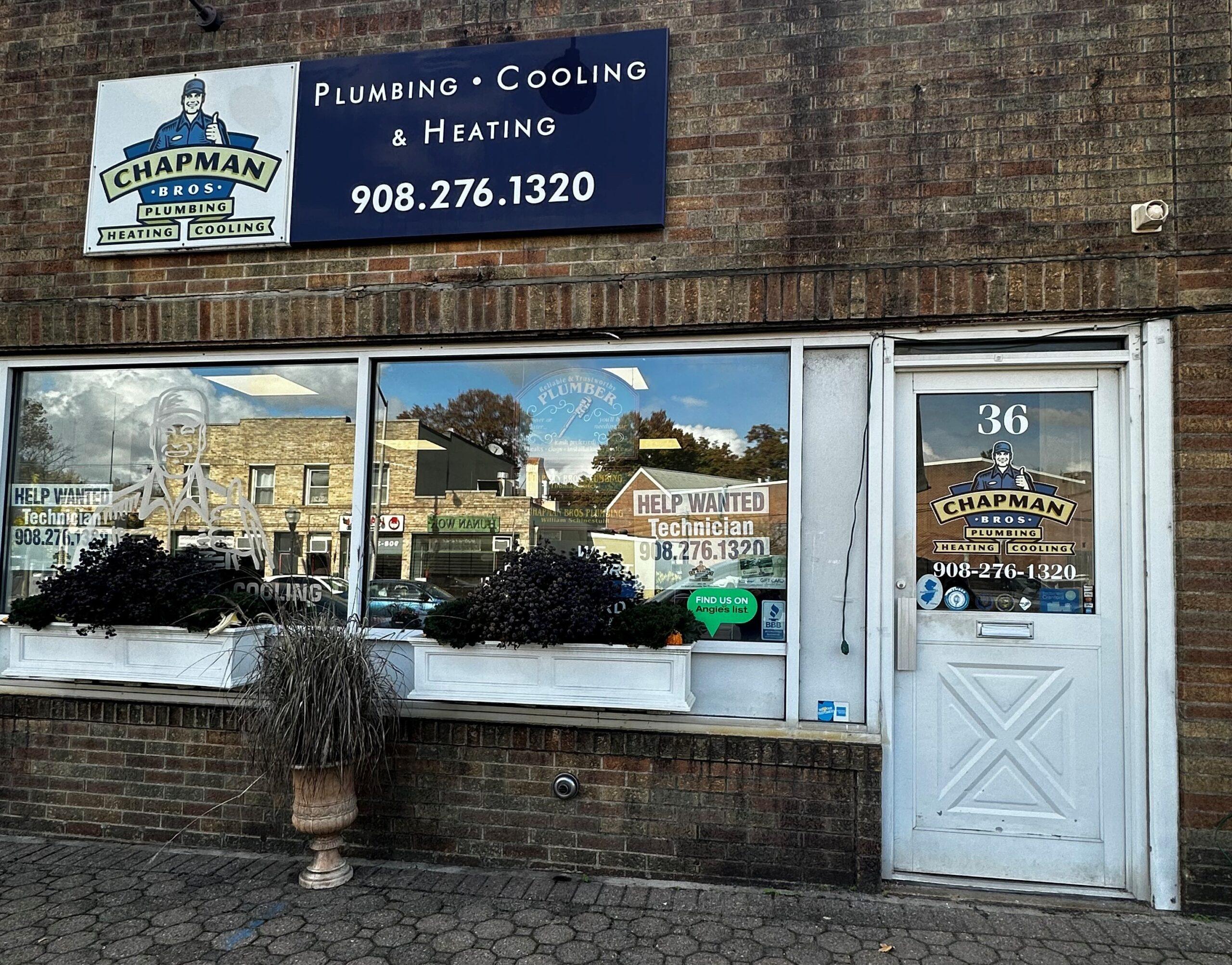 Front door of Chapman Bros.